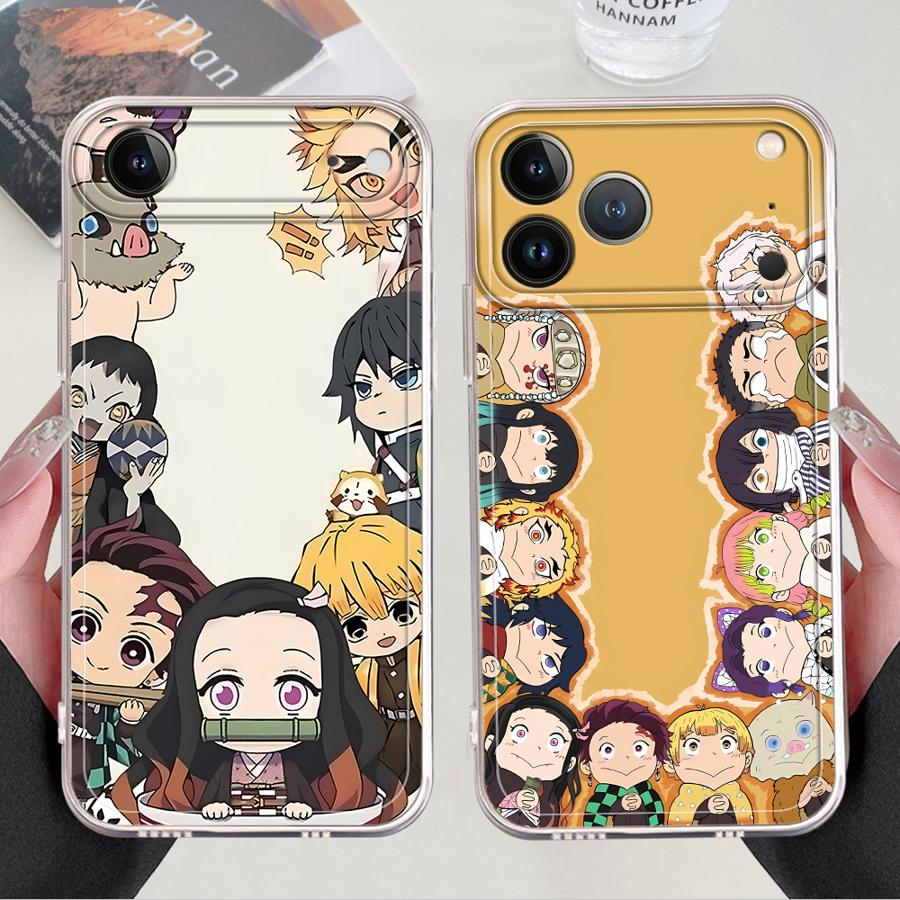 Phone Accessories Demon Slayer - Funda Protectora Suave para Teléfono iPhone