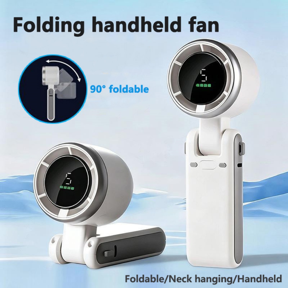 Phone Cooling Fan - Mini ventilador portátil plegable/de cuello/ventilador de
