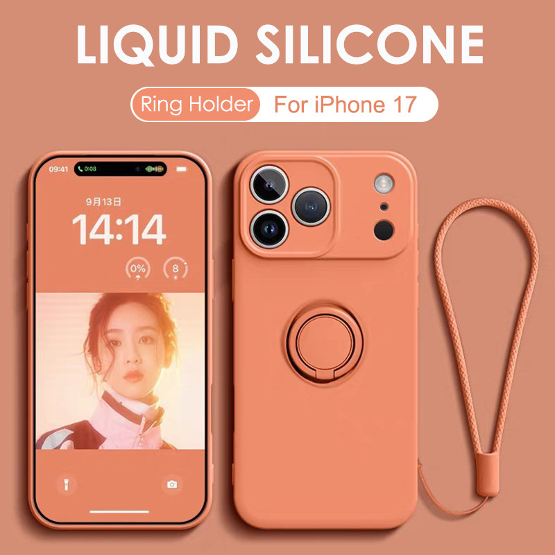 Phone Accessories Ring Holder - Funda Magnética de Silicona Líquida con