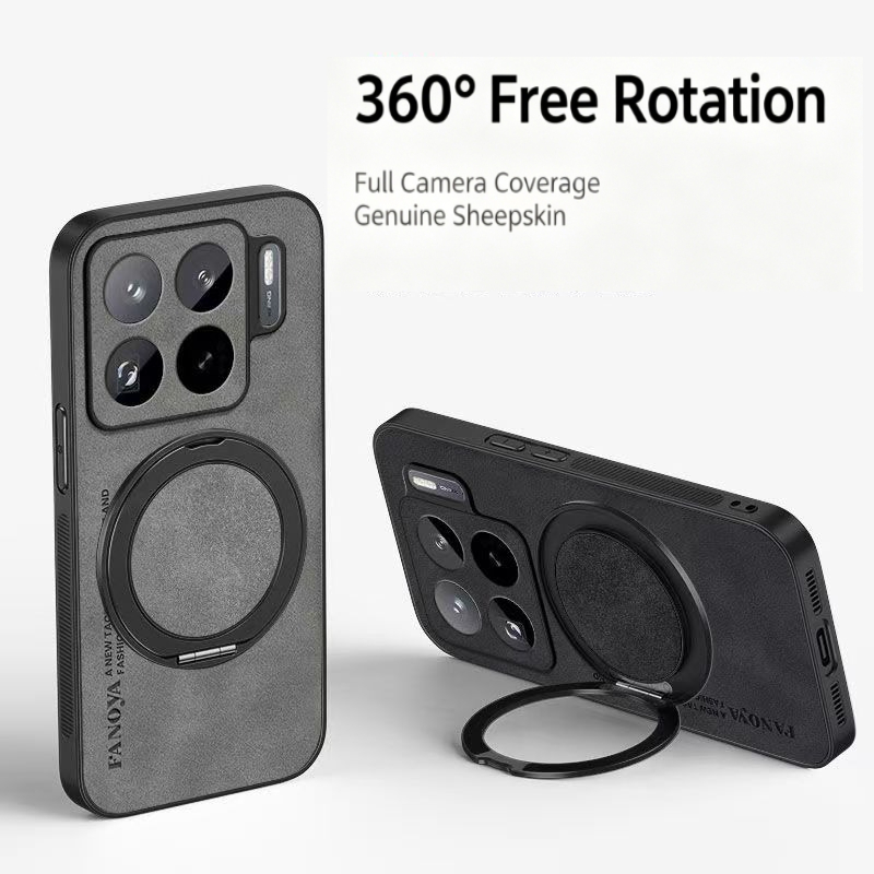 Phone Accessories Ring Holder - Funda Magnética para Teléfono de Piel