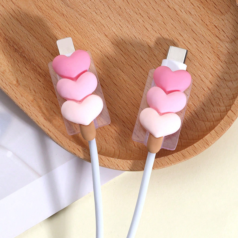 Usb Data Cable - Protector de cable de dibujos animados,