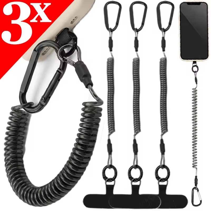 Phone Accessories Keychain - Cuerdas Antipérdida Flexibles para Teléfono, Correa