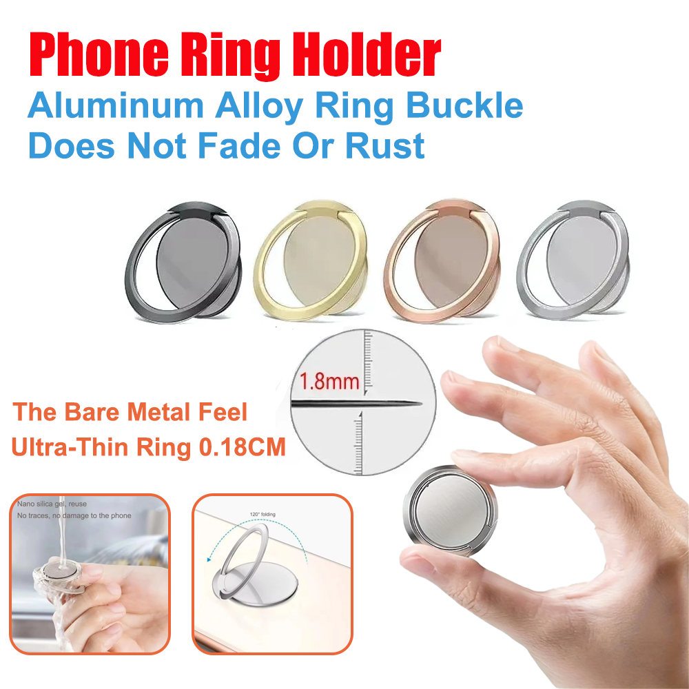 Phone Accessories Ring Holder - Soporte de anillo de metal ultrafino