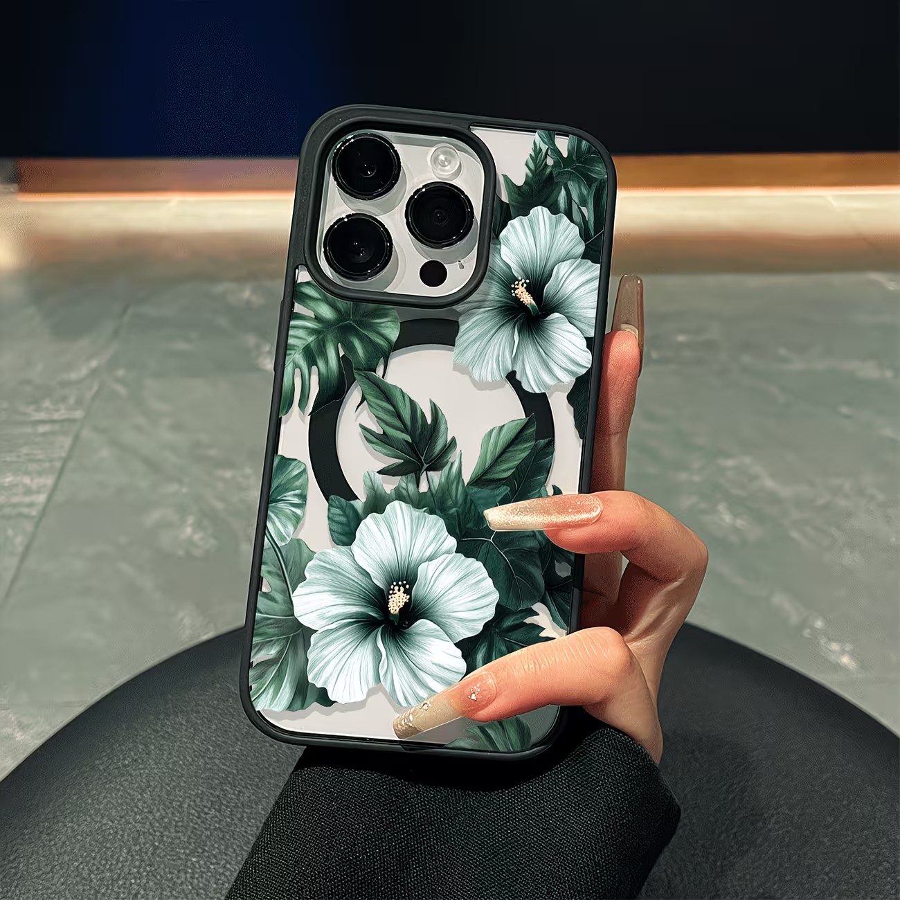 Magnetic Phone Case - Funda para Teléfono con Estampado Floral