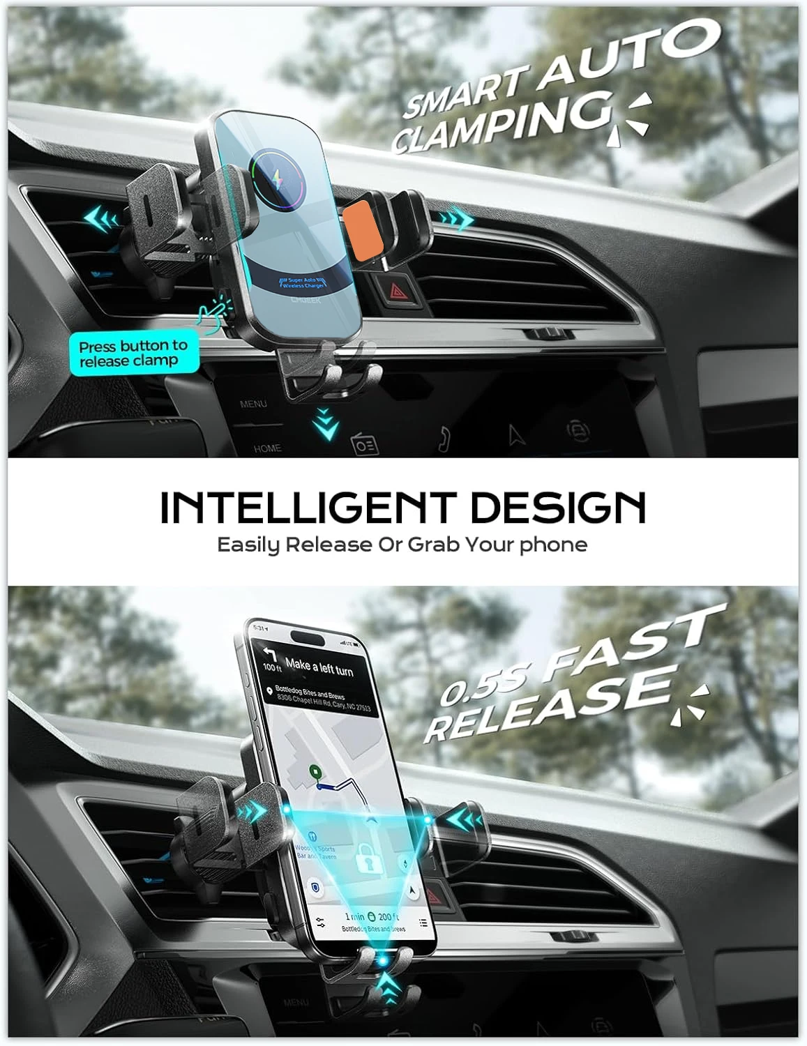 UYUXIO-cargador de coche inalá - Phone Cooling Fan reseña y precio