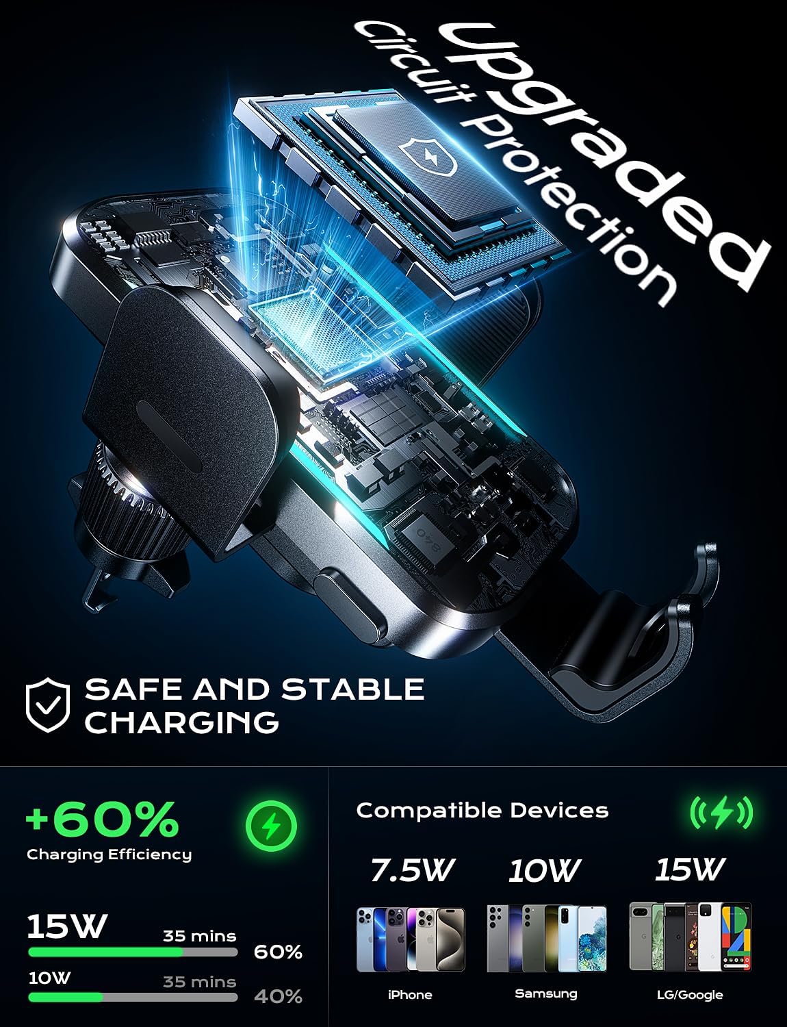 UYUXIO-cargador de coche inalá - Phone Cooling Fan reseña y precio