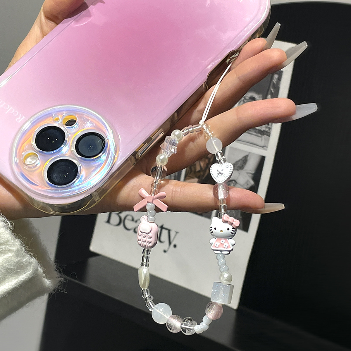 Correa de teléfono con cuentas - Phone Accessories Keychain reseña y precio