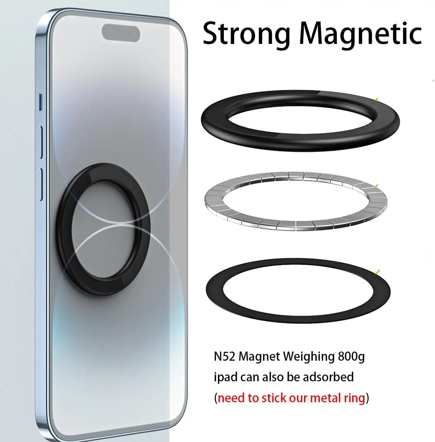 Soporte Magnético Adhesivo par - Phone Accessories Ring Holder reseña y precio