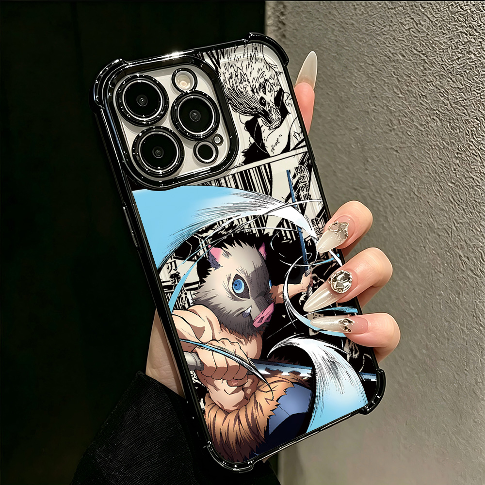 Funda de teléfono chapada para - Phone Accessories Demon Slayer reseña y precio