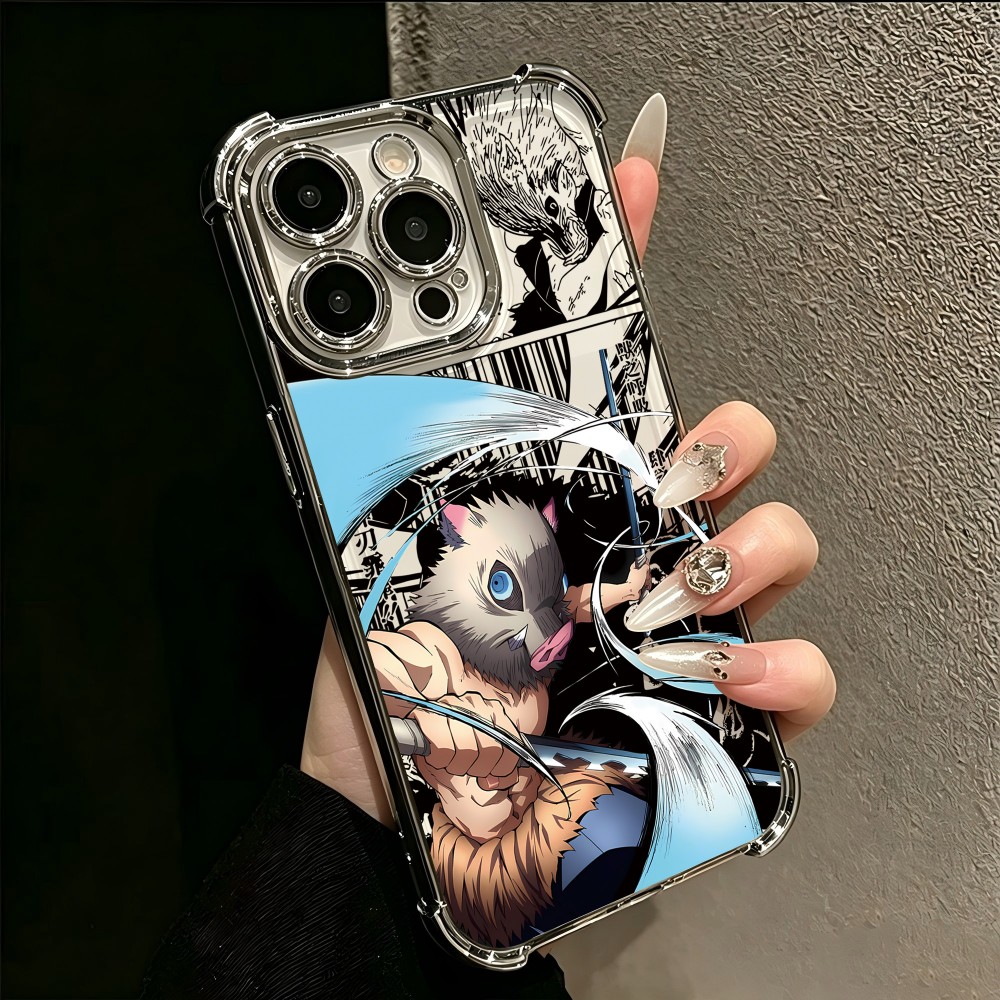 Funda de teléfono chapada para - Phone Accessories Demon Slayer reseña y precio