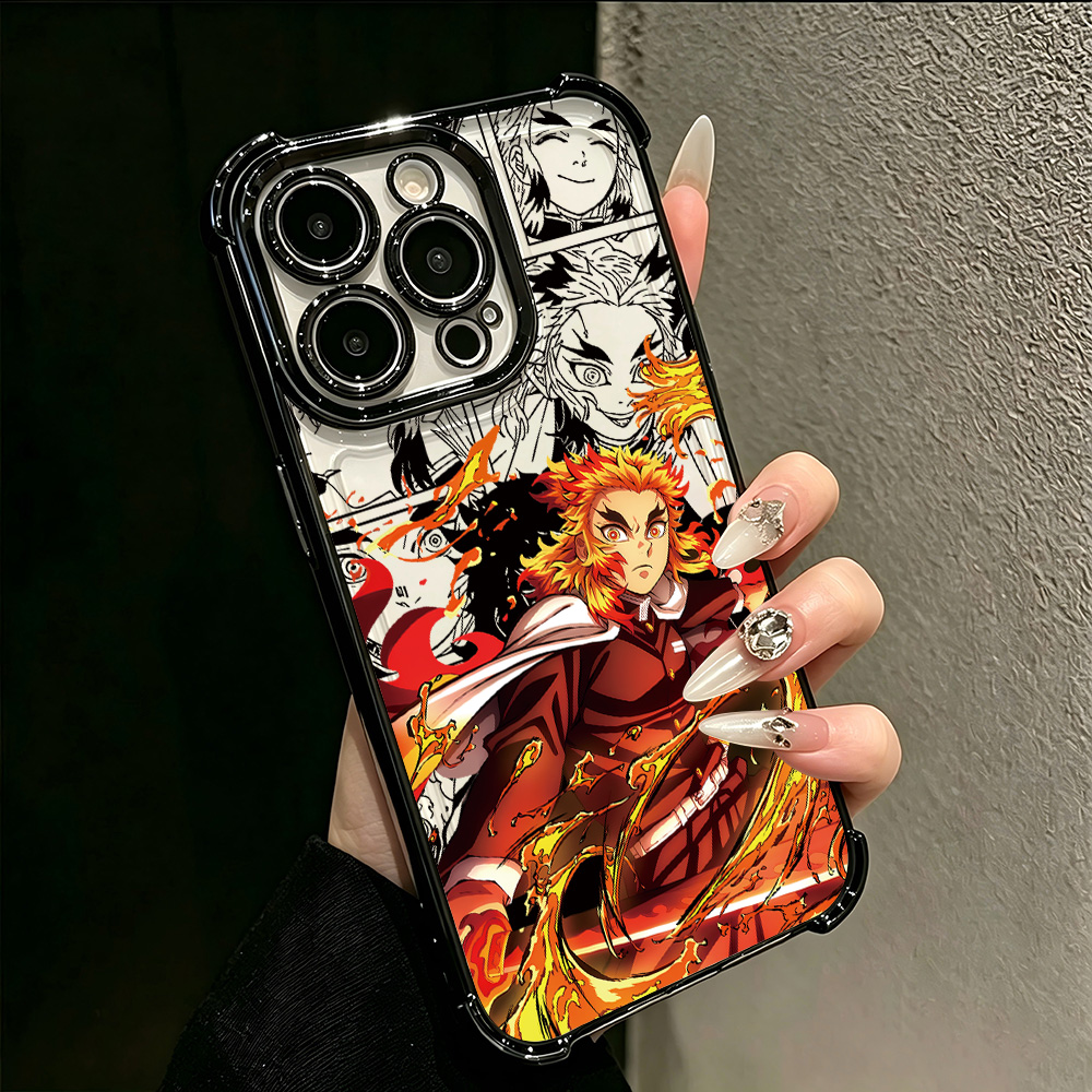 Funda de teléfono chapada para - Phone Accessories Demon Slayer reseña y precio