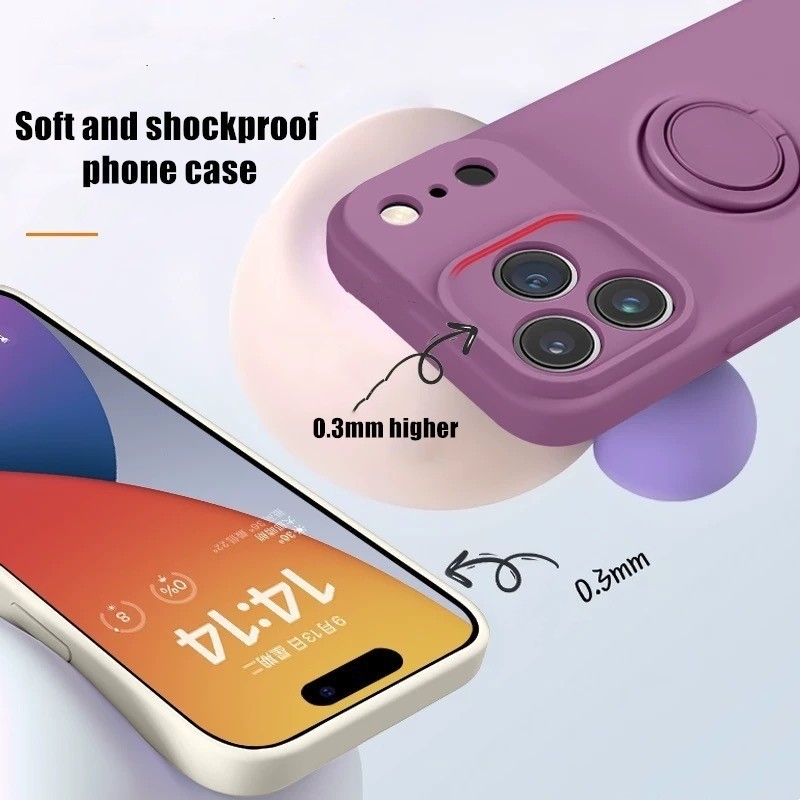 Funda Magnética de Silicona Lí - Phone Accessories Ring Holder reseña y precio