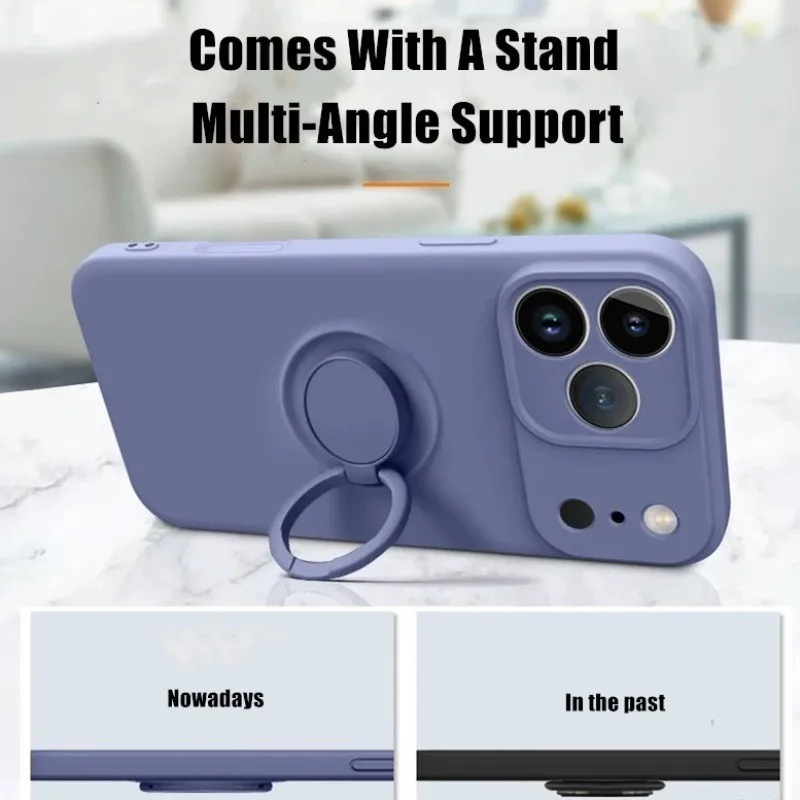 Funda Magnética de Silicona Lí - Phone Accessories Ring Holder reseña y precio