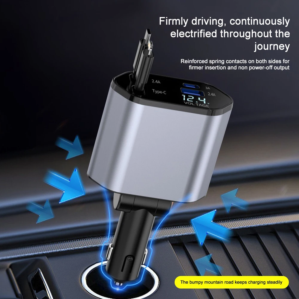 Adaptador de cargador de coche - Usb Data Cable reseña y precio