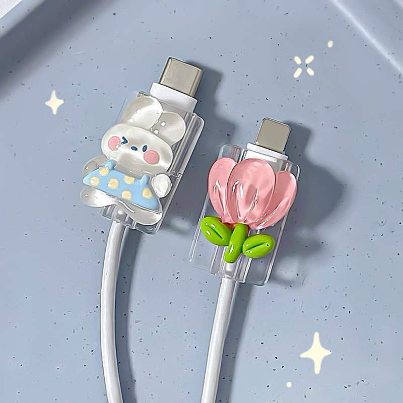 Protector de cable de dibujos  - Usb Data Cable reseña y precio