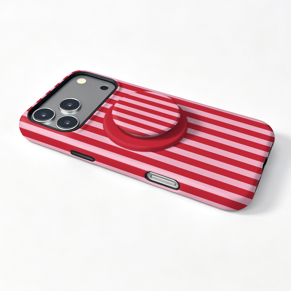 Funda Magnética con Rayas Roja - Phone Accessories Red reseña y precio