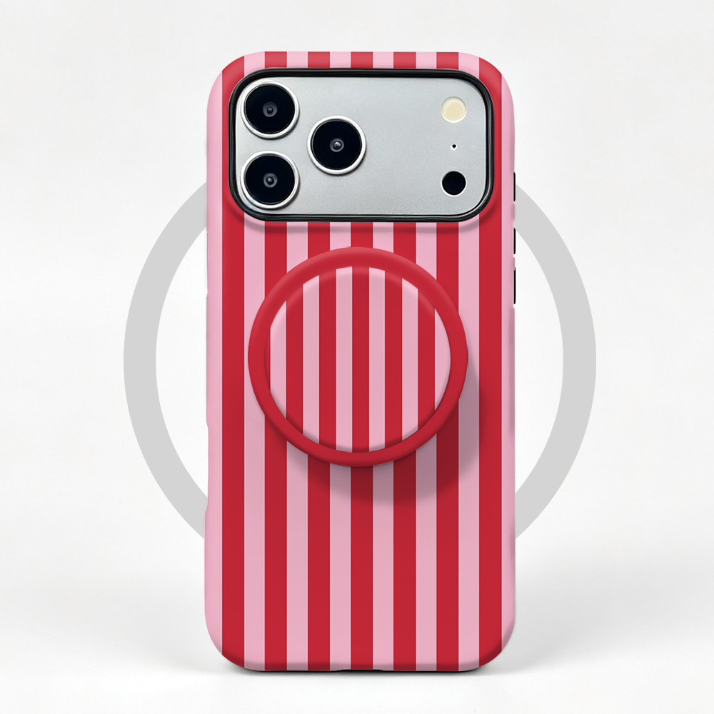 Funda Magnética con Rayas Roja - Phone Accessories Red reseña y precio